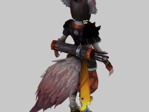 little fox girl - armor set 04 3D Model
