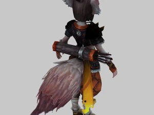 little fox girl - armor set 04 3D Model