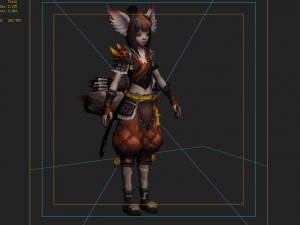 little fox girl - armor set 04 3D Model