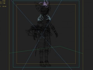 little fox girl - leather suit 01 3D Model