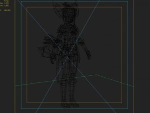 little fox girl - leather suit 02 3D Model