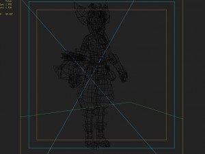 little fox girl - leather suit 03 3D Model