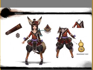 little fox girl - leather suit 04 3D Model