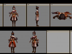 little fox girl - leather suit 05 3D Model