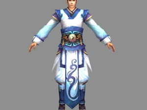 maschio comune 04 Modello 3D