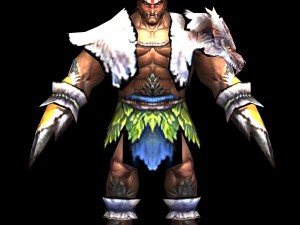shirtless savage 3D Model
