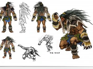 shirtless savage 3D Model