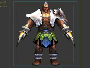 shirtless savage 3D Model