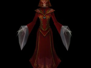 fantasma della donna rossa Modello 3D