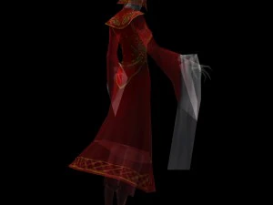 red woman ghost 3D Model
