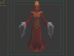 red woman ghost 3D Model
