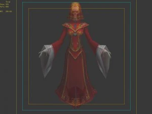 red woman ghost 3D Model