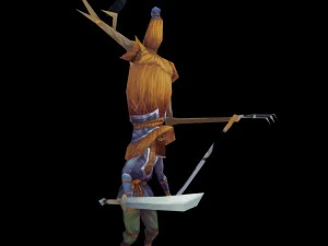 spaventapasseri del deserto Modello 3D