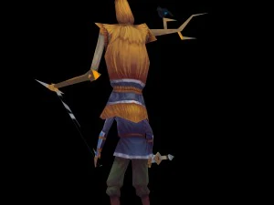 spaventapasseri del deserto Modello 3D