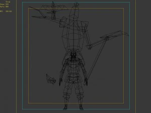 spaventapasseri del deserto Modello 3D