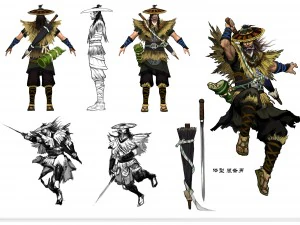 wandering swordsman 3D Model