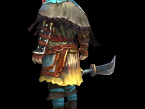 Schwertk&auml;mpfer der Verw&uuml;stung 3D Modell