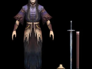 荒涼とした剣士 3Dモデル