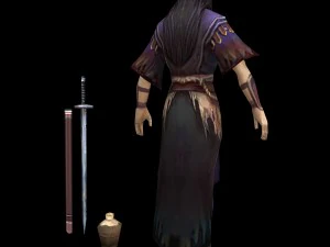 desolate swordsman 3D Model