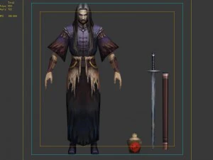 desolate swordsman 3D Model