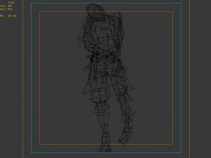 green-skinned zombie 3D 모델