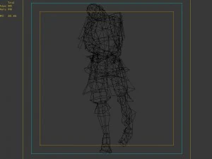 green-skinned zombie 3D Model