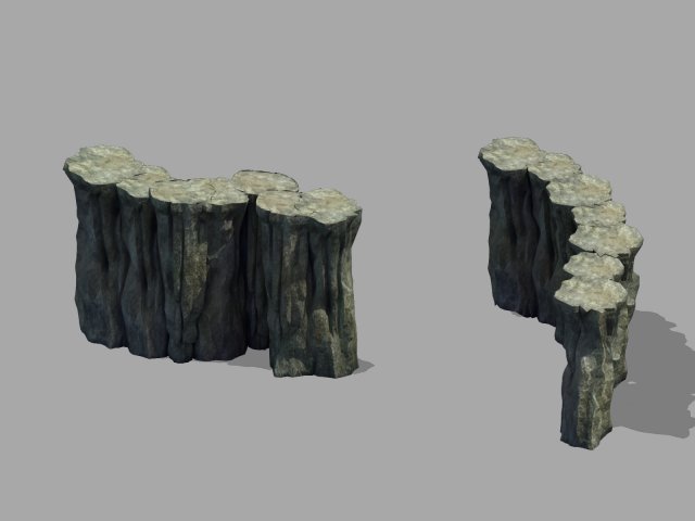 cliffs - shek pik 03 3D 模型 .c4d .max .obj .3ds .fbx .stl .blend 