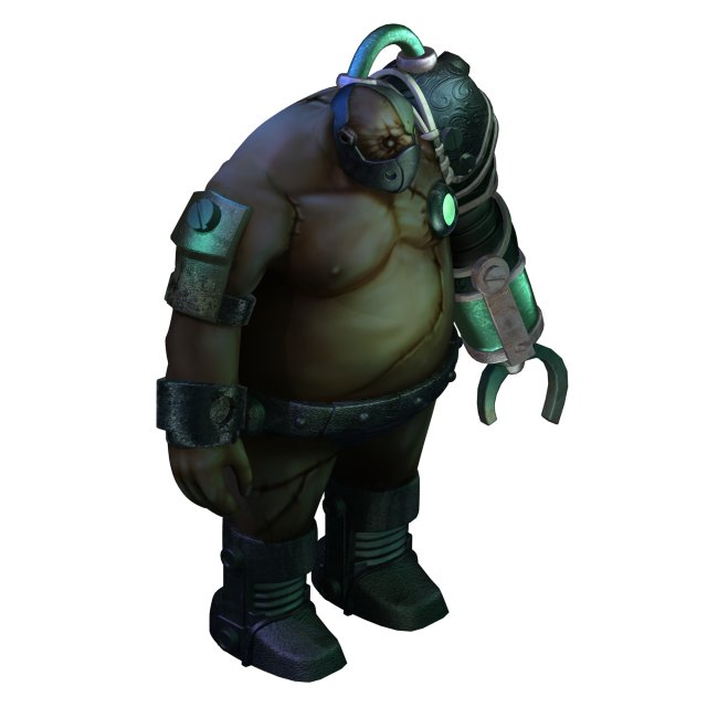 evil creature - biochemical soldier 01 3Dモデル .c4d .max .obj .3ds .fbx .stl .blend 