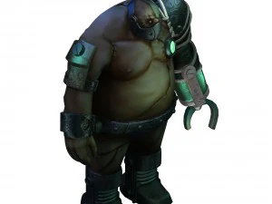 creatura malvagia - soldato biochimico 01 Modello 3D