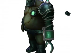 makhluk jahat - prajurit biokimia 01 Model 3D