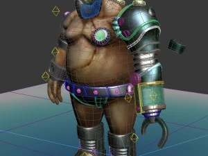 makhluk jahat - prajurit biokimia 01 Model 3D