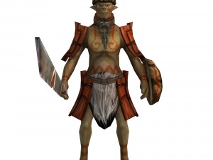 game 3d character - npc wild soldier 3D Model