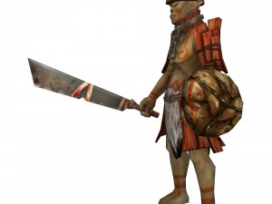 game 3d character - npc wild soldier 3D Модель