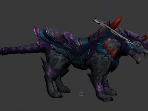 game 3d character - leopard mount 2 Model 3D