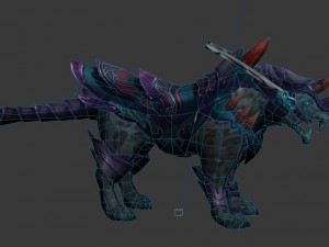 game 3d character - leopard mount 2 Model 3D