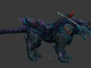 game 3d character - leopard mount 2 3D Model