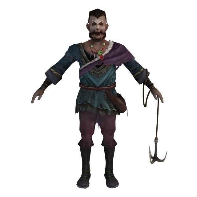 game 3d character - rogue npc flower gopher 3D Модель .c4d .max .obj .3ds .fbx .stl .blend 