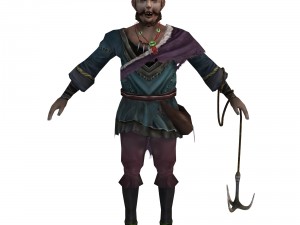 game 3d character - rogue npc flower gopher 3Dモデル