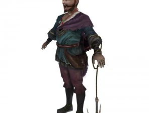game 3d character - rogue npc flower gopher 3D Model