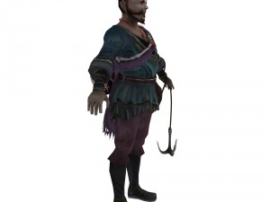 game 3d character - rogue npc flower gopher 3D Модель