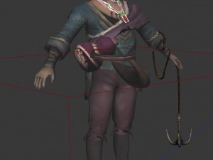 game 3d character - rogue npc flower gopher 3D Модель