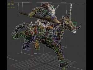 game 3d character - montenegro tie Modello 3D
