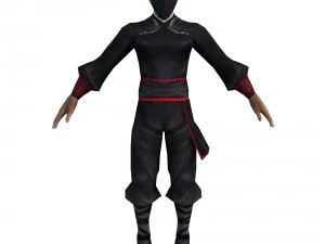 游戏 3D 人物 - 黑人 - 男人 3D 模型