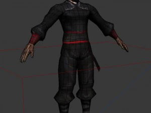 game 3d characters - black men - men 3D Model