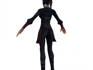 game 3d characters - black men - women 3D Model