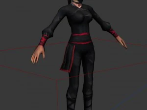 game 3d characters - black men - women 3D Model