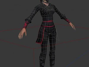 game 3d characters - black men - women 3D Model