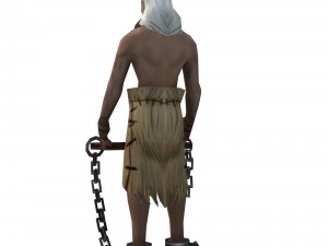 game 3d character - old prisoner 3D 모델