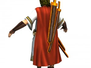 game 3d character - wood alone 3D Model