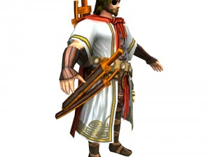 game 3d character - wood alone 3D Model